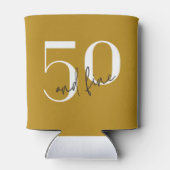 Gold Modern | 50. Geburtstag kann kühler werden Dosenkühler (Rückseite)