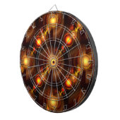 Gold Modern Boho Elegant Abstract Art Pattern #501 Dartscheibe (Vorderseite rechts)