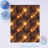 Gold Modern Boho Elegant Abstract Art Pattern #501 Flyer (Einzeln)