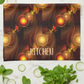 Gold Modern Boho Elegant Abstract Art Pattern #501 Geschirrtuch (Gefaltet)