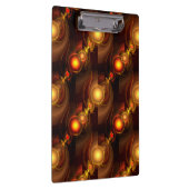 Gold Modern Boho Elegant Abstract Art Pattern #501 Klemmbrett (Rechts)