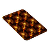 Gold Modern Boho Elegant Abstract Art Pattern #501 Magnet (Rechte Seite)