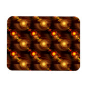 Gold Modern Boho Elegant Abstract Art Pattern #501 Magnet (Horizontal)