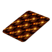 Gold Modern Boho Elegant Abstract Art Pattern #501 Magnet (Linke Seite)