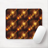 Gold Modern Boho Elegant Abstract Art Pattern #501 Mousepad (Mit Mouse)