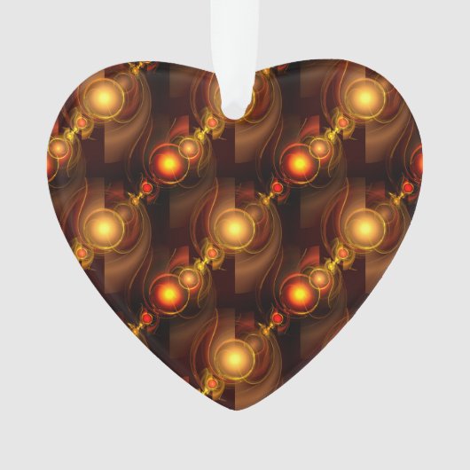 Gold Modern Boho Elegant Abstract Art Pattern #501 Ornament (Vorderseite)