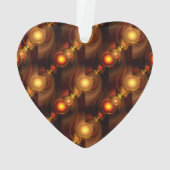 Gold Modern Boho Elegant Abstract Art Pattern #501 Ornament (Rückseite)