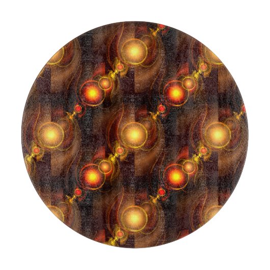 Gold Modern Boho Elegant Abstract Art Pattern #501 Schneidebrett (Vorderseite)