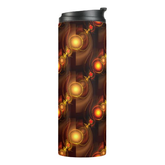 Gold Modern Boho Elegant Abstract Art Pattern #501 Thermosbecher (Nach links gedreht)