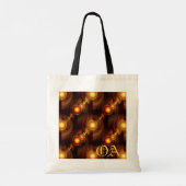 Gold Modern Boho Elegant Abstract Art Pattern #501 Tragetasche (Rückseite)