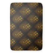 Gold Modern Boho Elegant Abstract Art Pattern #502 Badematte (Vorderseite Vertikal)