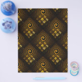 Gold Modern Boho Elegant Abstract Art Pattern #502 Flyer (Einzeln)