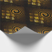 Gold Modern Boho Elegant Abstract Art Pattern #502 Geschenkpapier (Ecke)