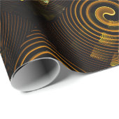 Gold Modern Boho Elegant Abstract Art Pattern #502 Geschenkpapier (Rolleneckpunkt)