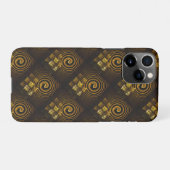 Gold Modern Boho Elegant Abstract Art Pattern #502 iPhone Hülle (Rückseite (Horizontal))