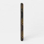 Gold Modern Boho Elegant Abstract Art Pattern #502 iPhone Hülle (Linke Seite)