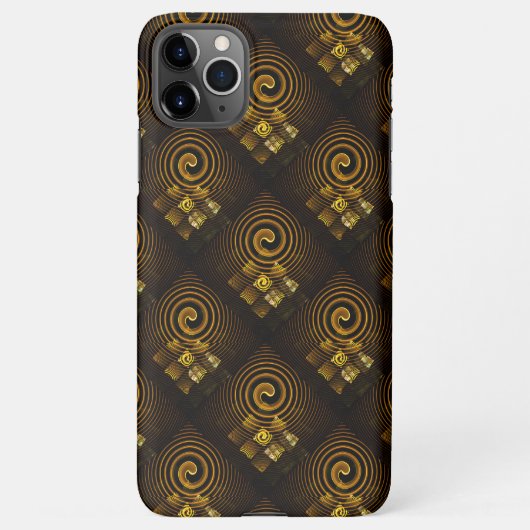 Gold Modern Boho Elegant Abstract Art Pattern #502 iPhone Hülle (Rückseite)