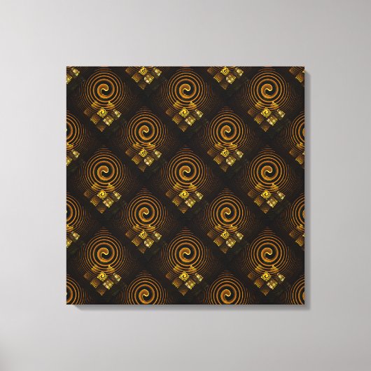 Gold Modern Boho Elegant Abstract Art Pattern #502 Leinwanddruck (Vorderseite)