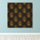 Gold Modern Boho Elegant Abstract Art Pattern #502 Leinwanddruck (Insitu (Holzboden))