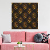 Gold Modern Boho Elegant Abstract Art Pattern #502 Leinwanddruck (Insitu (Wohnzimmer))