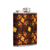Gold Modern Boho Elegant Abstract Art Pattern #506 Flachmann (Rechts)