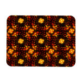 Gold Modern Boho Elegant Abstract Art Pattern #506 Magnet (Horizontal)