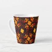 Gold Modern Boho Elegant Abstract Art Pattern #506 Milchtasse (Linke Ecke)