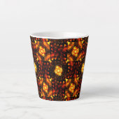 Gold Modern Boho Elegant Abstract Art Pattern #506 Milchtasse (Vorderseite)