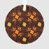 Gold Modern Boho Elegant Abstract Art Pattern #506 Ornament (Rückseite)