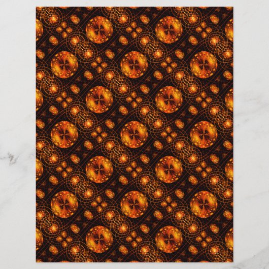 Gold Modern Boho Elegant Abstract Art Pattern #507 Flyer (Vorne)