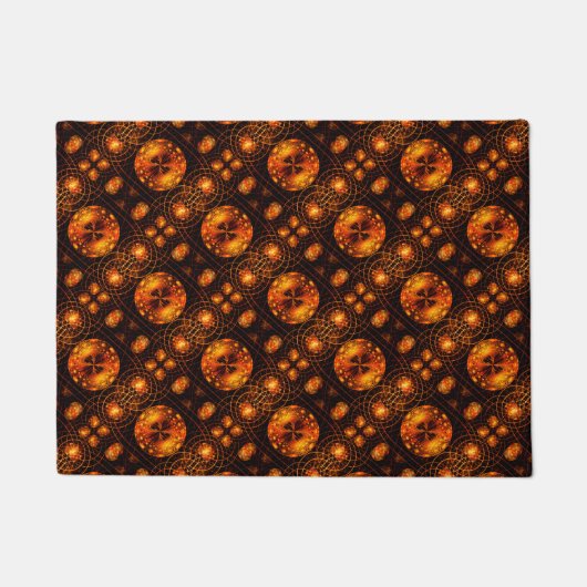 Gold Modern Boho Elegant Abstract Art Pattern #507 Fußmatte (Vorderseite)