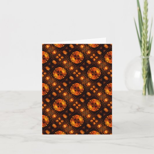 Gold Modern Boho Elegant Abstract Art Pattern #507 Karte (Vorderseite)