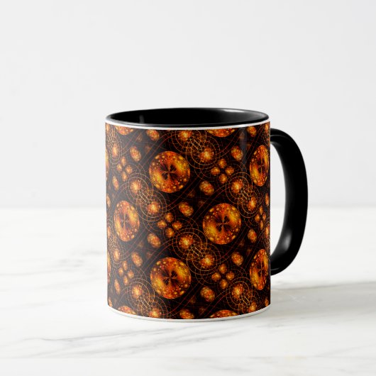 Gold Modern Boho Elegant Abstract Art Pattern #507 Tasse (VorderseiteRechts)