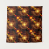 Gold Modern Boho Elegant Abstrakte Kunst Muster #5 Wandteppich (Vorderseite (Horizontal))