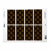 Gold Modern Boho Elegantes Abstrakte Kunstmuster # (Vorne)
