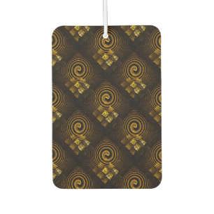 Gold Modern Boho Elegantes Abstrakte Kunstmuster # Autolufterfrischer