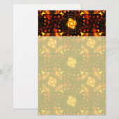 Gold Modern Boho Elegantes Abstrakte Kunstmuster # Briefpapier (Vorne/Hinten)
