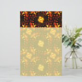 Gold Modern Boho Elegantes Abstrakte Kunstmuster # Briefpapier (Stehend Vorderseite)