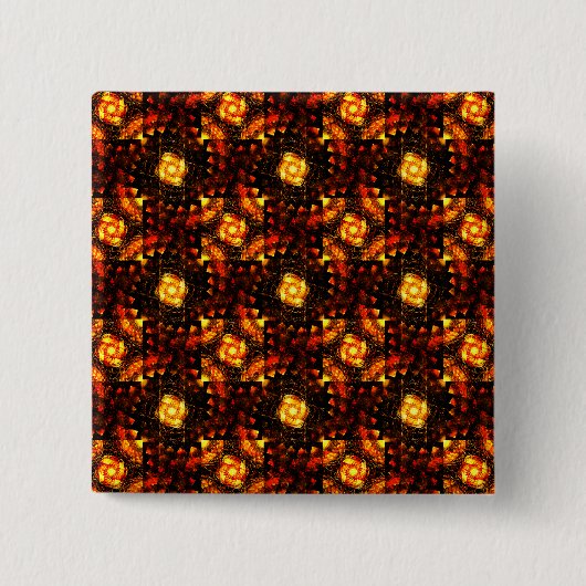 Gold Modern Boho Elegantes Abstrakte Kunstmuster # Button (Vorderseite)