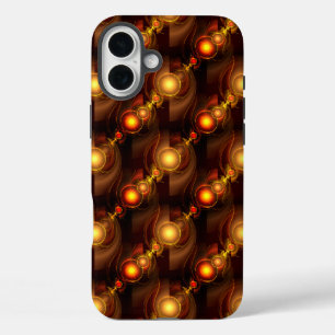 Gold Modern Boho Elegantes Abstrakte Kunstmuster # iPhone 16 Plus Hülle