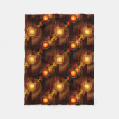 Gold Modern Boho Elegantes Abstrakte Kunstmuster # Fleecedecke (Vorderseite)