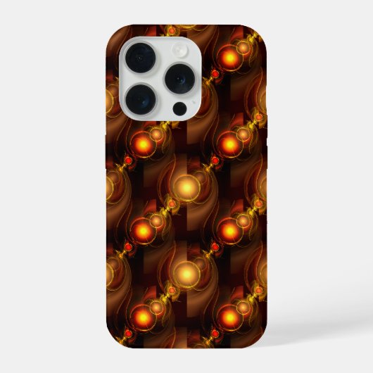 Gold Modern Boho Elegantes Abstrakte Kunstmuster # iPhone Hülle (Rückseite)