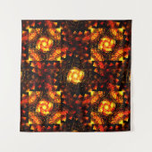 Gold Modern Boho Elegantes Abstrakte Kunstmuster # Wandteppich (Vorderseite (Horizontal))
