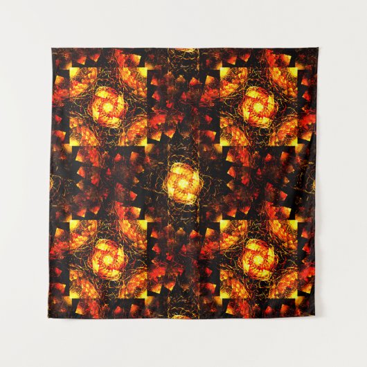 Gold Modern Boho Elegantes Abstrakte Kunstmuster # Wandteppich (Vorderseite)