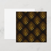 Gold Modern Boho Elegantes abstraktes Kunstmuster  (Vorne/Hinten)