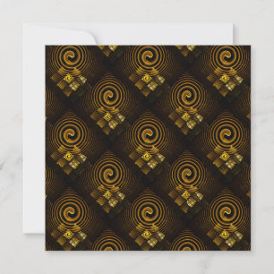 Gold Modern Boho Elegantes abstraktes Kunstmuster 