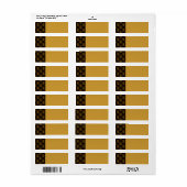 Gold Modern Boho Elegantes abstraktes Kunstmuster  (Vorne)