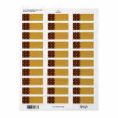 Gold Modern Boho Elegantes abstraktes Kunstmuster (Vorne)