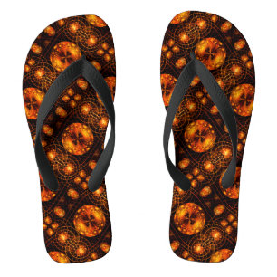 Gold Modern Boho Elegantes abstraktes Kunstmuster  Badesandalen