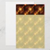 Gold Modern Boho Elegantes abstraktes Kunstmuster  Briefpapier (Vorne/Hinten)